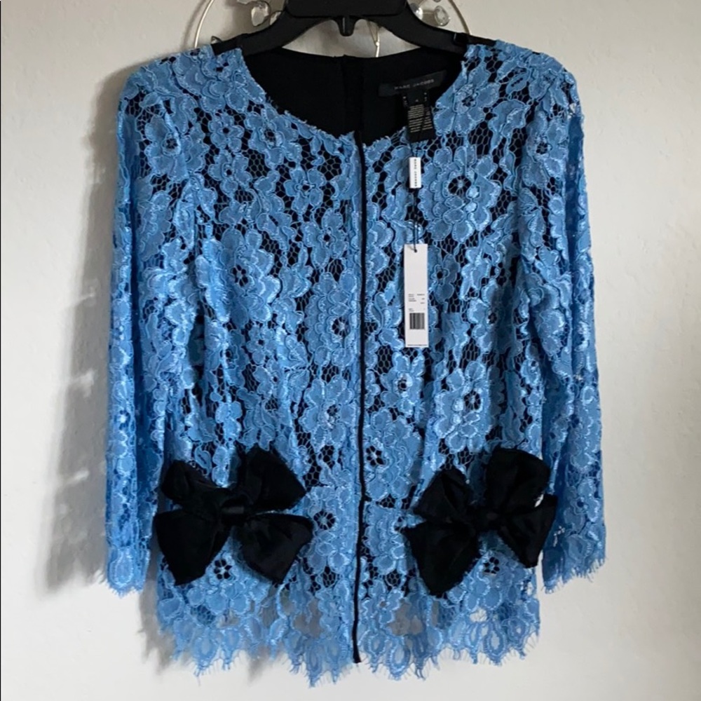 Marc Jacobs Lacy Blue Top